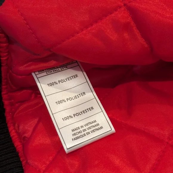 NWT Mitchell & Ness Hardwood Classic Jacket Size XL Atlanta Hawks NBA BLACKOUT - Picture 8 of 13